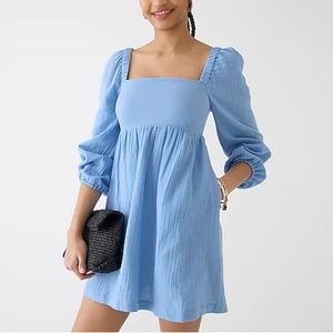 J.Crew Squareneck Soft Gauze Dress
